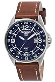 Swiss Watches:Torgoen Swiss Men's T25103 T25 GMT Stainless-Steel Date Aviation Watch