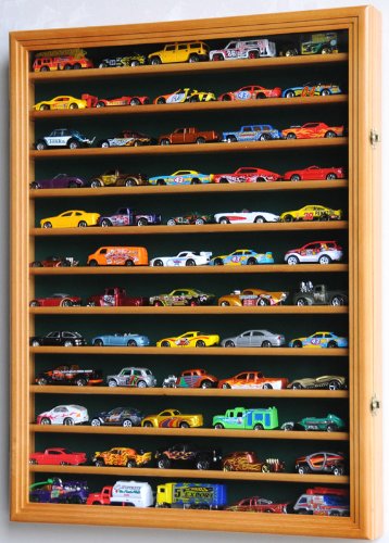 Hot Wheels Matchbox 1/64 scale Diecast Display Case Cabinet Wall Rack w/UV Protection