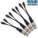 4 XLR F to Dual RCA Y Cable Splitter GLS Audio 8"