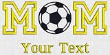 Personalized custom embroidered soccer MOM ladies t-shirt