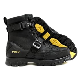 Polo Ralph Lauren Brennen Mens Boot Black Leather 812108097001 by Polo Ralph Lauren