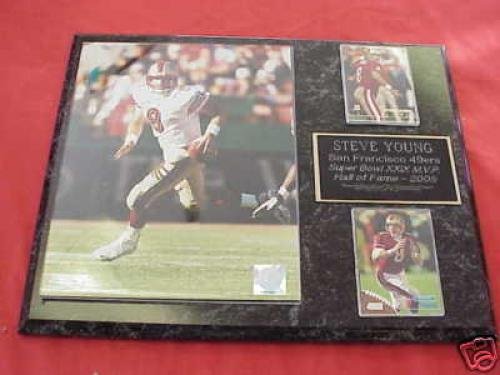 49ers Steve Young 2 Card Collector Plaque
