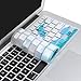 Case Star Dolphin Series Silicone Keyboard Cover Skin with Sea Gull Spray for MacBook 13-Inch Unibody/Macbook and Apple Wireless Keyboard (Dolphin-White&Turquoise Blue)
