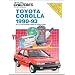 Toyota Corolla, 1990-93 (Chilton's Repair & Tune-Up Guides)