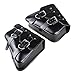 1 Pair (Left & Right) Black PU Leather Right Solo Side Swing Arm Saddle Bag for Harley Sportster XL883 XL1200