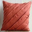 Contemporary Rust - Decorative Pillow Covers In Rust Suede