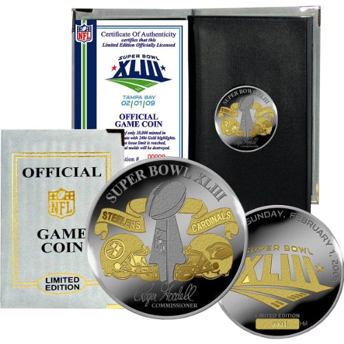 Highland Mint Arizona Cardinals Super Bowl XLIII Dueling Coin