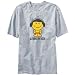T-Shirt Mens Heather Gray " Alternative Rock - Smiley Man" Music Large