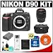 Nikon D90 Digital SLR Camera + Tamron 28-80mm Lens + 16GB Card + EN-EL3e Battery + Case + Cameta Bonus Accessory Kit