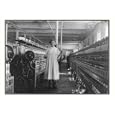 Historic Print (M): Mamie La Barge at her Machine. Under legal age. Location: Winchendon, Massachusetts.