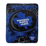NHL Toronto Maple Leafs Super Soft Plush Thermal Blanket / Fleece Couch Throw - Blue & Black