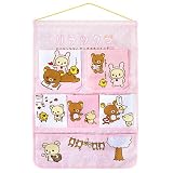 [Rilakkuma - Pink] 6 Pockets Wall Organizer / Hanging Organizer