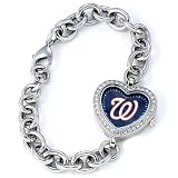 MLB Women's MH-WAS Heart Collection Washington Nationals Watch