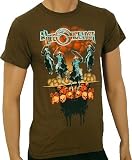 A LIFE ONCE LOST - 4 Horsemen - Brown T-shirt