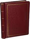 Wilson Jones Minute Book, Binder Only, Letter Size, 250 Page Capacity, Imitation Leather, Red (W396-11)