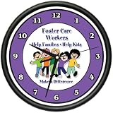 FOSTER CARE WORKER Wall Clock social worker foster kids child care gift