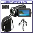 Sony HDR-CX100/B High Definition Handycam&reg; Camcorder w/Smile Shutter & 10x Optical Zoom (Black) + Sony Carrying Pouch for Handycam&reg; Camcorders (LCS-BBD/B) + Sony MSMT4G 4GB Memory Stick PRO Duo (Mark2) Media + Joby Gorillapod Flexible Tripod