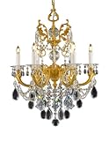 Pecaso Lighting 4900-6-FG HH Romanza Crystal Chandelier