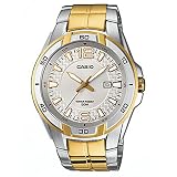 Two Tone Stainless Steel Edifice Silver Tone Dial