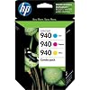 HP 940 Color Combo Pack for The Us, Includes 1 Cyan, 1 Magenta, and 1 Yellow Car