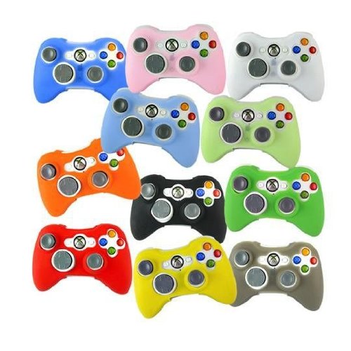 Cet 10201102-Gray Xbox 360 Compatible Silicone Remote Controller Sleeve-Color Gray