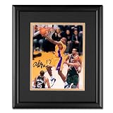 Andrew Bynum Autographed Los Angeles Lakers Layup 8x10 Photo Framed