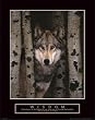 Wisdom - Gray Wolf, Motivational Poster