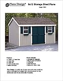 8' x 12' Gable Storage Shed Project Plans -Design #10812