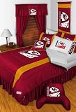 Best Quality Sidelines Comforter - Kansas City Chiefs NFL /Color Bright Red Size Queen