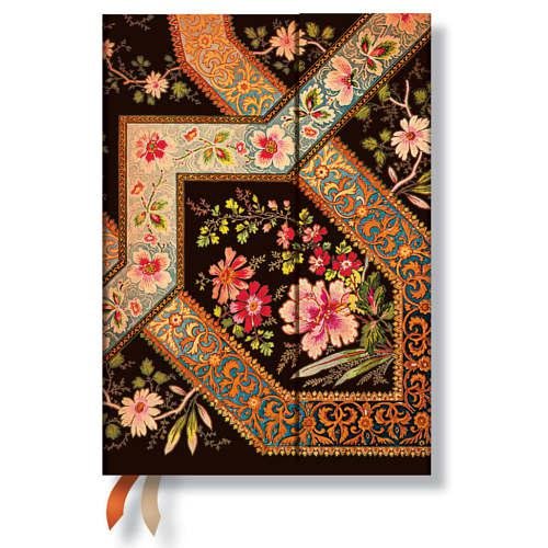 Filigree Floral Ebony - Paperblanks 2016 Weekly Planner (Midi 5 x 7 Horizontal)