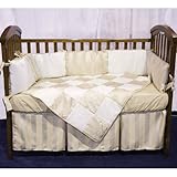 Baby Doll Bedding Gold Sensation Port-a-Crib Set, Gold