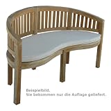 Ambientehome 62495 Auflage für Bananenbank 120 cm, Maße ca. 108 x 47 x 5 cm, beige