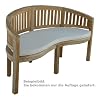 Ambientehome 62495 Auflage f�r Bananenbank 120 cm, Ma�e ca. 108 x 47 x 5 cm, beige