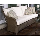 IMAGE OF Weekend Retreat Sofa Fabric: Canvas Cocoa, Finish: Sweet Pea