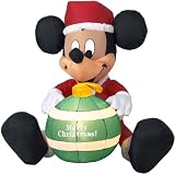 Disney Christmas Mickey Mouse Ornament LED Airblown Inflatable by Gemmy