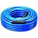 Amflo 554-50A Blue 300 PSI Premium PVC Air Hose 3/8" x 50' With 1/4" MNPT End Fittings And Bend Restrictors