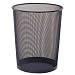 11" Round Wastebasket, Black