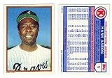 1985 Topps Glossy Home Run Kings Baseball Card Hank Aaron Atlanta Braves
