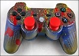 Chameleon Custom Painted Playstation 3 PS3 5 Mode Rapid Fire Adjustable Modded Wireless Controller R