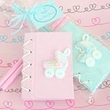 Thanks for Strolling By Baby Carriage Notebook Gift Set - Pink (Set of 96) - Baby Shower Gifts & Wed