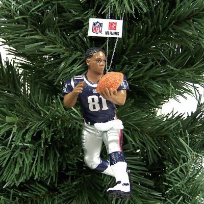 Buy NEW ENGLAND PATRIOTS RANDY MOSS OFFICIAL CHRISTMAS ORNAMENT by Forever Collectibles