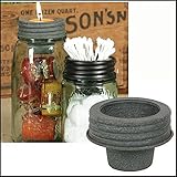 1 X Mason Jar Tapered Cup Lid Barn Roof