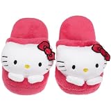 Hello Kitty Womens Plush Slip On Slipper