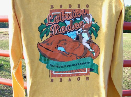 Rodeo Beach Lobster Rodeo Mustard Long Sleeve T shirt