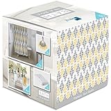 Indecor Home Bath in a Box 18-Piece Bathroom Set, Paisley, Grey Yellow