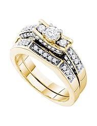 0.61CT DIAMOND 0.20CT CENTER ROUND BRIDAL SET