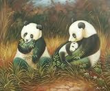 20X24 inch Animal Art Oil Painting Chinese Panda Family 51Oibr8ziiL. SL160 24X36 inch Cityscape Oil Painting French Paris Eiffel Tower