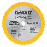 DEWALT DW9153 6-1 2-Inch 90 Tooth Paneling and Vinyl Cutting Saw Blade with 5 8-Inch Arbor