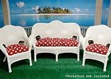 3 Piece Wicker Furniture Outdoor Patio Cushion Set Red with White Polka Dots 51OifZd7E6L. SL160 3 Piece Wicker Furniture Outdoor Patio Cushion Set Red with White Polka Dots
