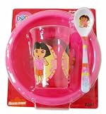 Nick Jr./ Dora L'exploratrice gobelet, bol et cuiller 3pcs
